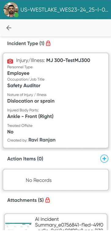 Locked Attachment section in Mobile Pro