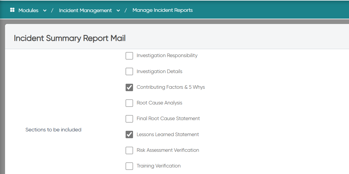 Lessons Learned in Incident Summary Report